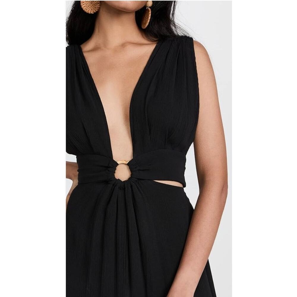 Just Bee Queen Sara Cutout Bamboo Cotton Maxi Dress Gauze S - Picture 7 of 15